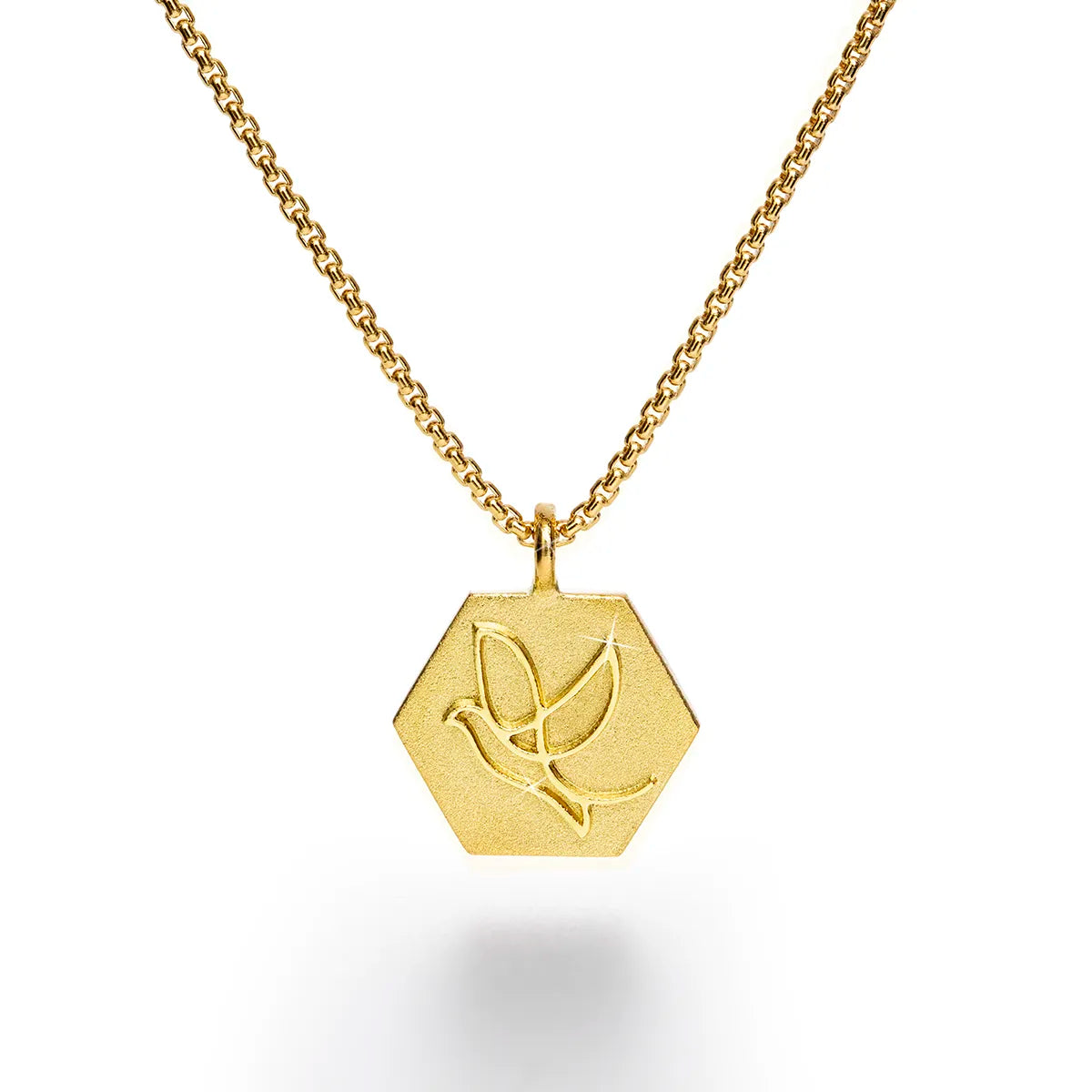 b.yours IN YOU Kette Taube – 750 Gelbgold, Unisex