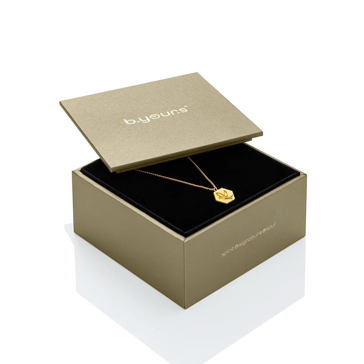 b.yours IN YOU Nylonarmband Taube – 750 Gelbgold, Unisex – in Geschenkbox