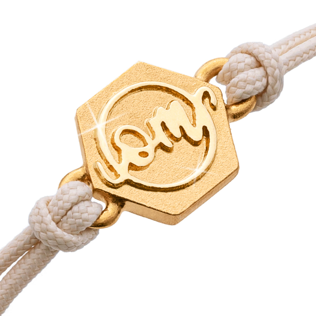OM Armband, 750 Roségold