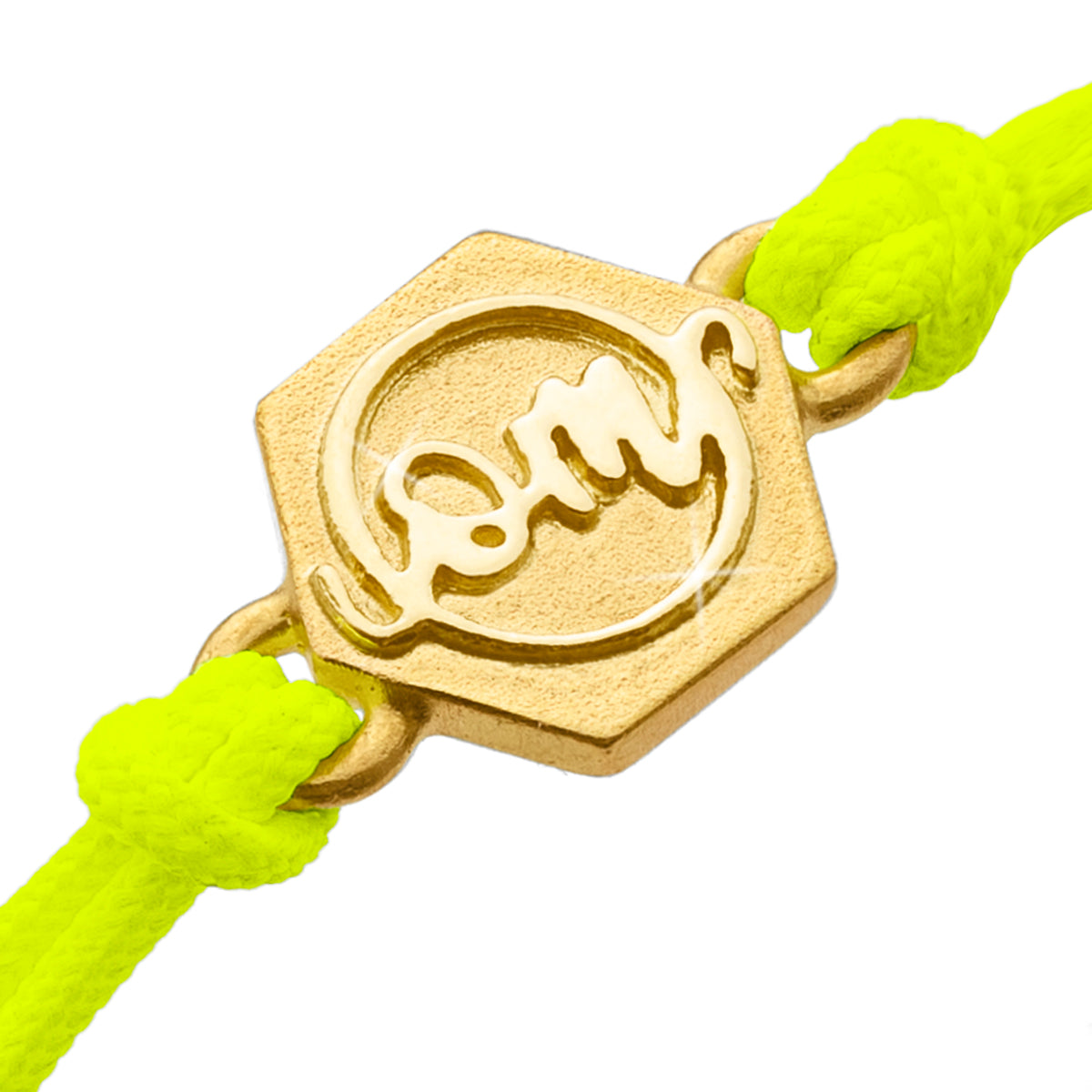 OM Armband, 750 Gelbgold