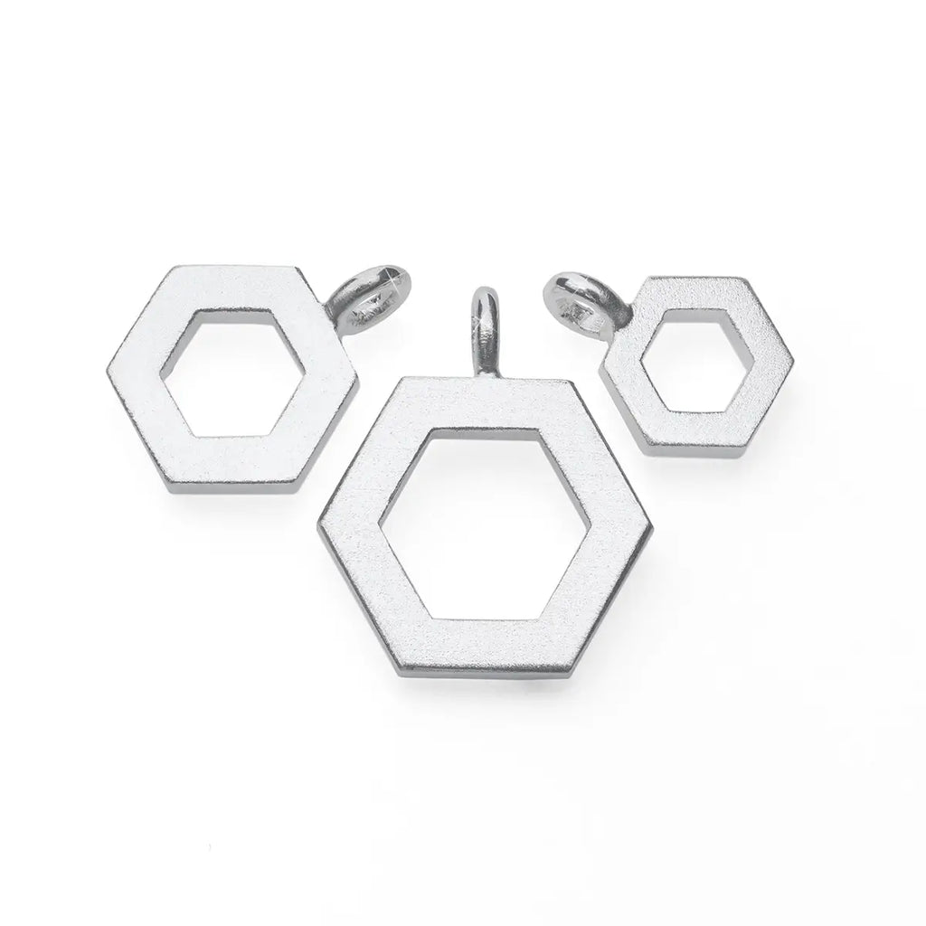 b.yours IN FREE BALANCE Nylonarmband Hexagon – Variantenübersicht, 925 Silber, Unisex