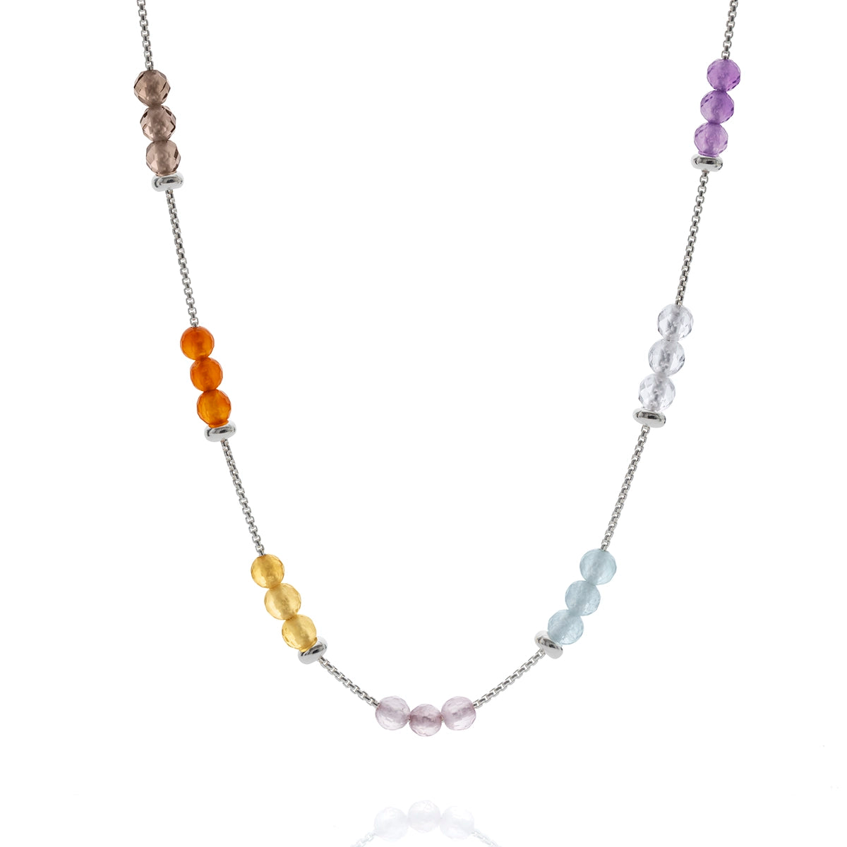b.yours IN MOVE Kette 7 Chakra – 925 Silber, Damen