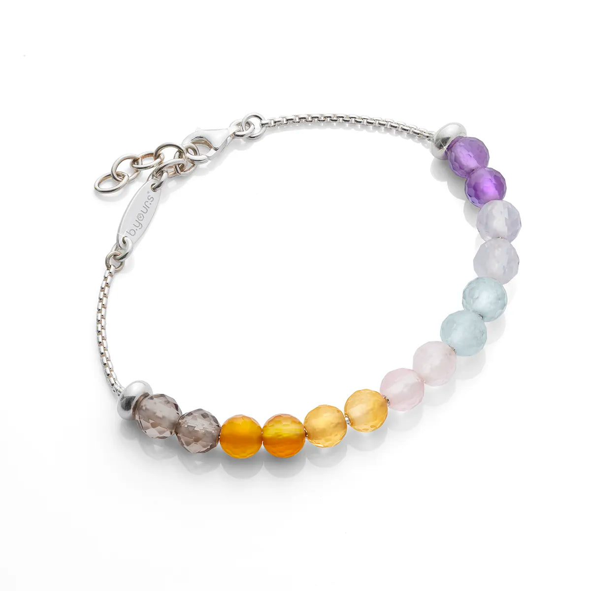 b.yours IN TOUCH Armband 7 Chakra – 925 Silber, Unisex