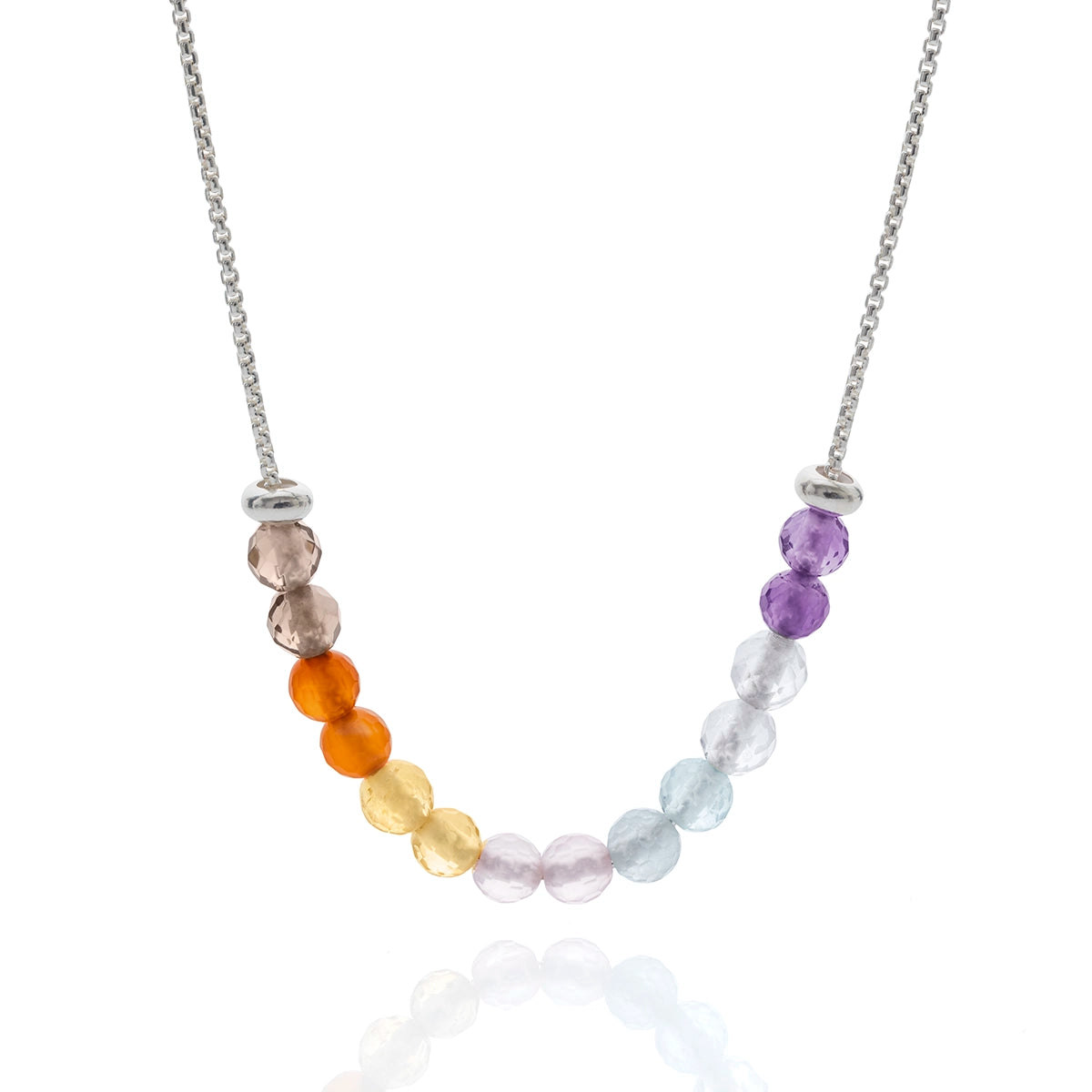 b.yours IN TOUCH Armband 7 Chakra – 925 Silber, Unisex