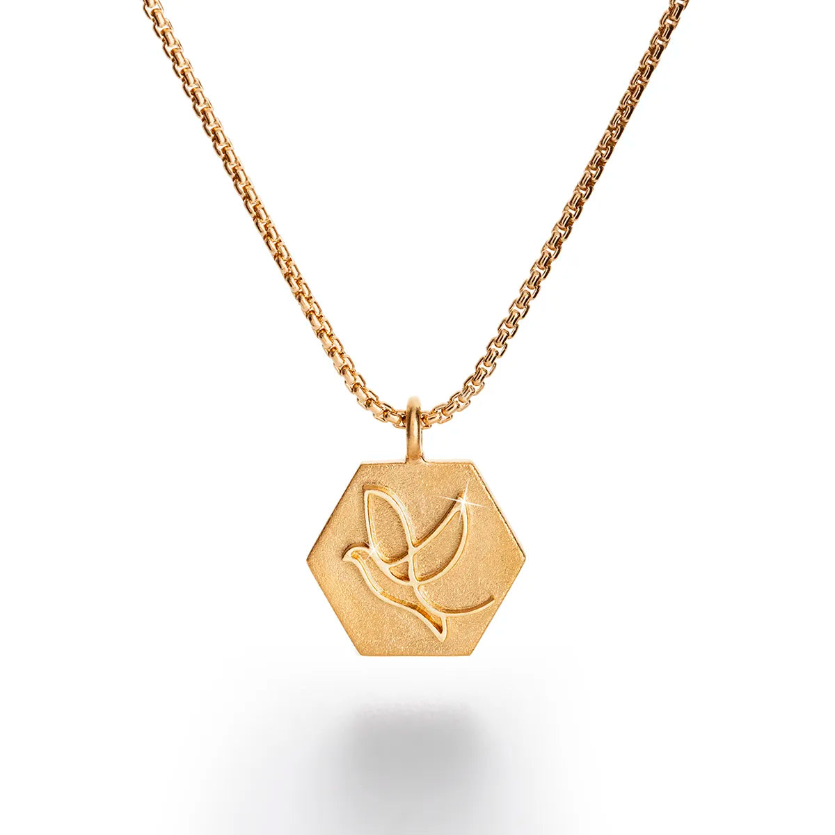 b.yours IN YOU Kette Taube – 750 Roségold, Unisex