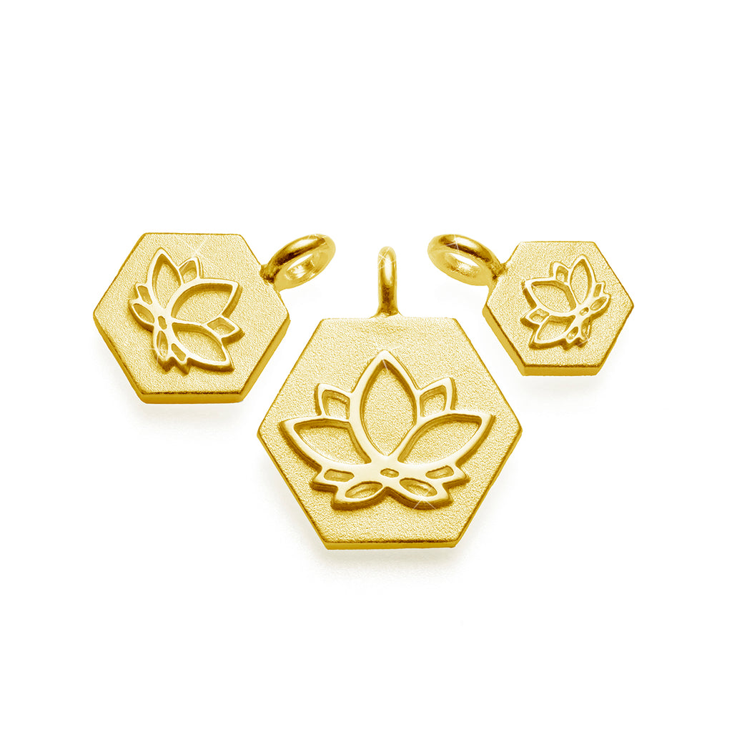 b.yours IN YOU Armband Lotus Gelb – 750 Gelbgold, Unisex
