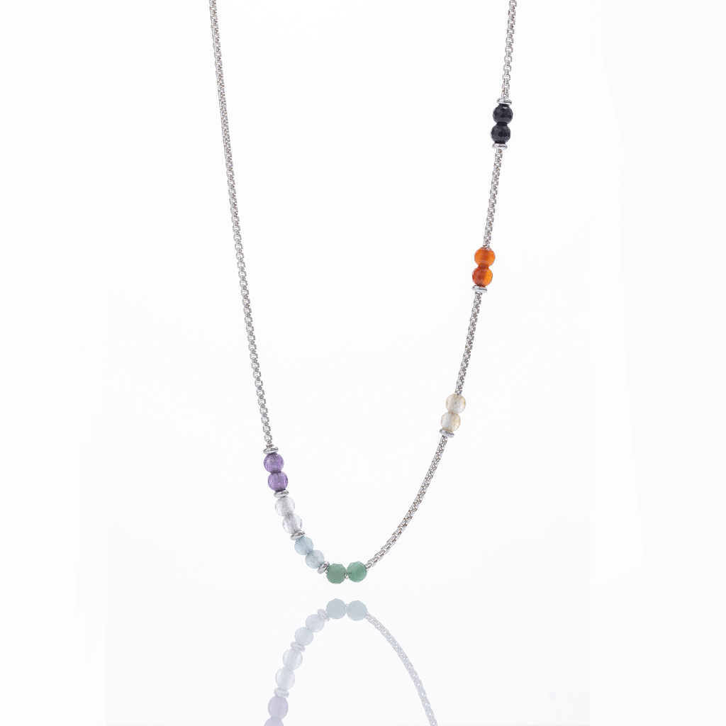 b.yours IN MOVE Kette 7 Chakra – 925 Silber, Unisex