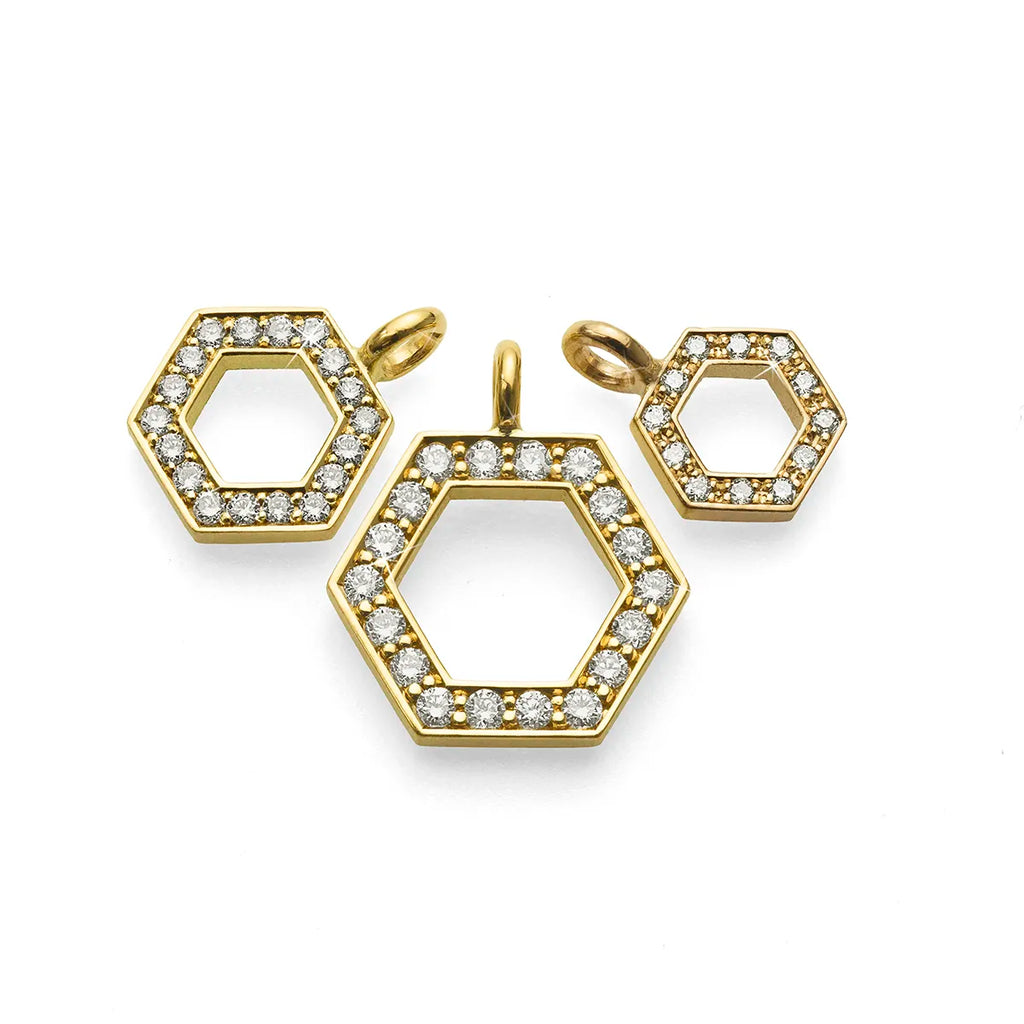 b.yours IN SPARKLE BALANCE Kette Hexagon Diamant – Variantenübersicht, 750 Gelbgold
