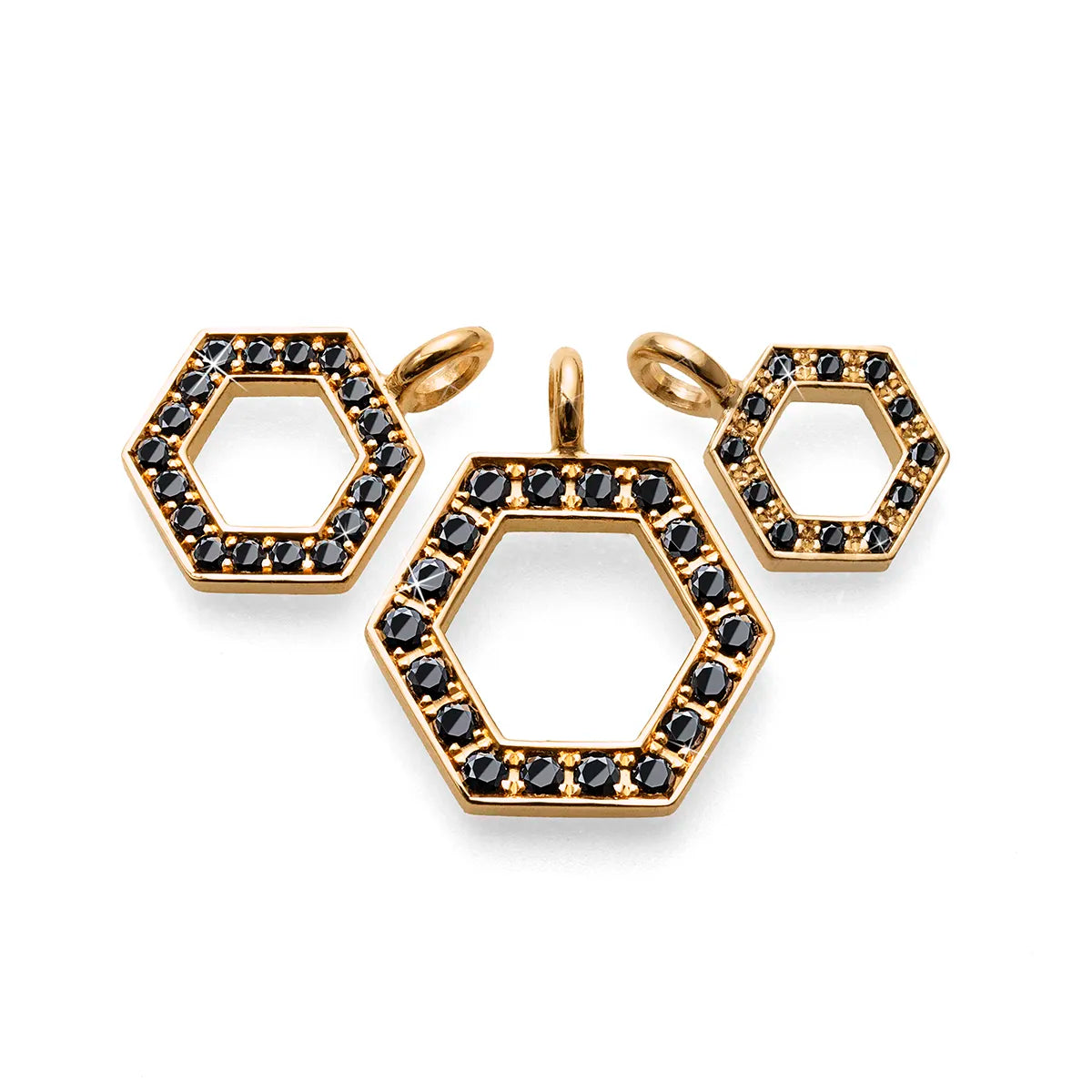 b.yours IN SPARKLE BALANCE Kette Hexagon Diamant – Variantenübersicht, 750 Roségold