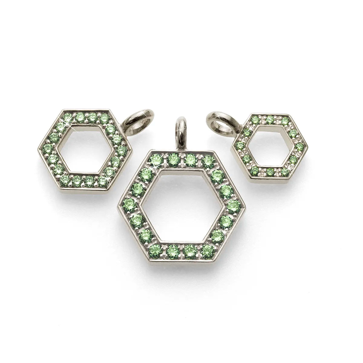 b.yours IN SPARKLE BALANCE Kette Hexagon Diamant – Variantenübersicht, 750 Weißgold